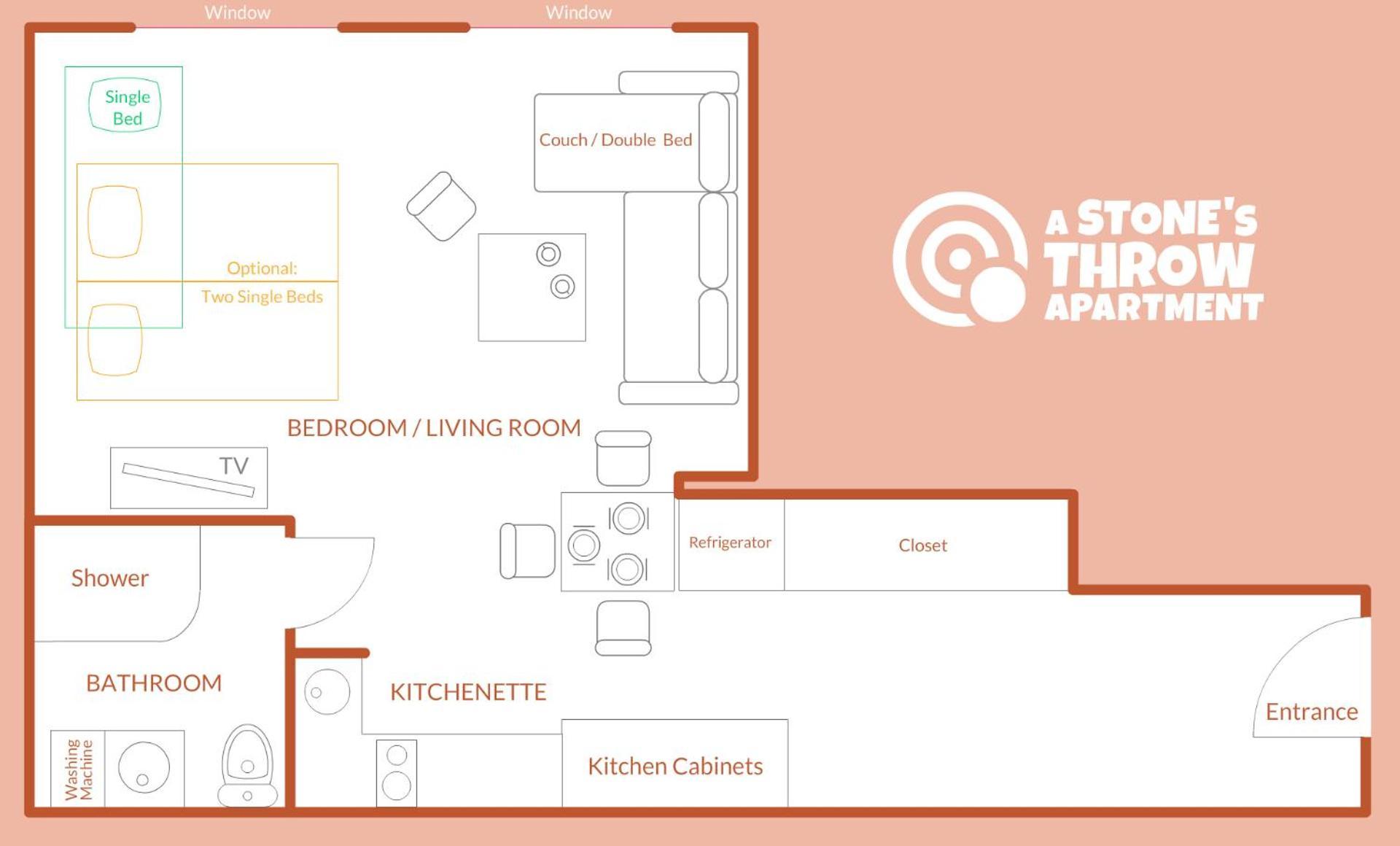 A Stone'S Throw Apartment Красков Екстериор снимка